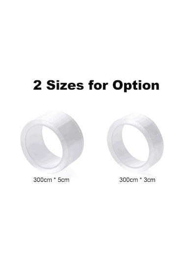 Jeemson Akrilik Nano Şeffaf Bant - Su Geçirmez, Nem Ve Kalıp Engelleme - Mutfak İçin İz Olmayan 300x3cm 1