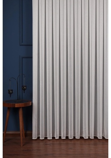 Arben Anon Eteği Kurşunlu Düz Tül Perde / Ölçünüze Özel Dikim