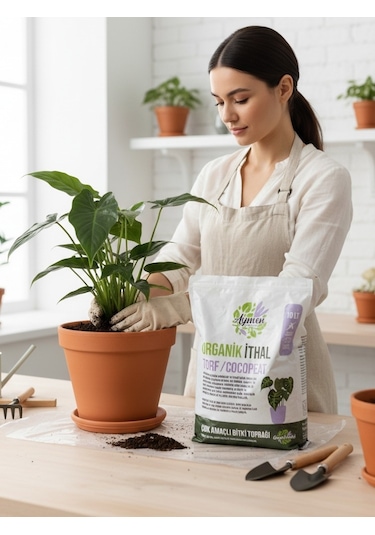 10 Litre Organik İthal Çok Amaçlı Bitki Toprağı - Çiçek, Sebze