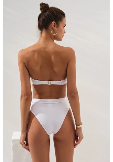 Pierre Cardin Tek Parça Alt - Yüksek Bel Bikini Altı Toparlayıcı, Kusursuz Form, Iz Bırakmaz Konfor Beyaz