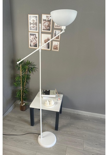 Beyaz Makas Gövde Lambader Modern Dekoratif Metal Oturma Odası Çalışma Odası Zemin Lambası Beyaz