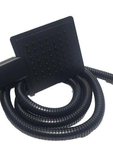 Armoni Kare Siyah Mafsallı Duş Seti - Hanging Shower Set Siyah