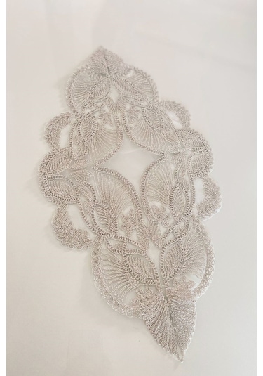 Modern Gümüş Parıltılı Sehpa & Tepsi Örtüsü Çeyizlik