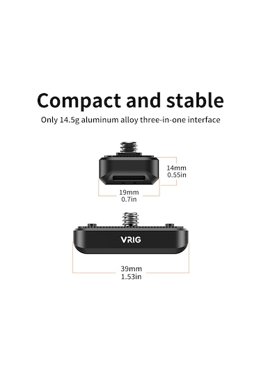 Springsun Vrıg Ac19 3'ü 1 Arada Manyetik Hızlı Çıkarma Adaptörü Tabanı Kamera Tripod Montajı Hızlı Çıkarma Montajı Insta360 X4 İçin Yedek
