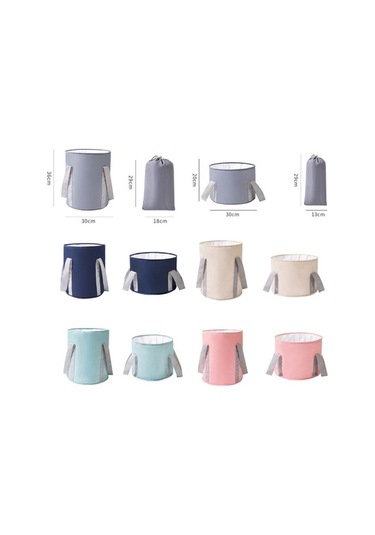 Dancemonkey Outdoor Seyahat Katlanır Ayak Pedikür Spa Banyo Havzası L Mavi Mavi