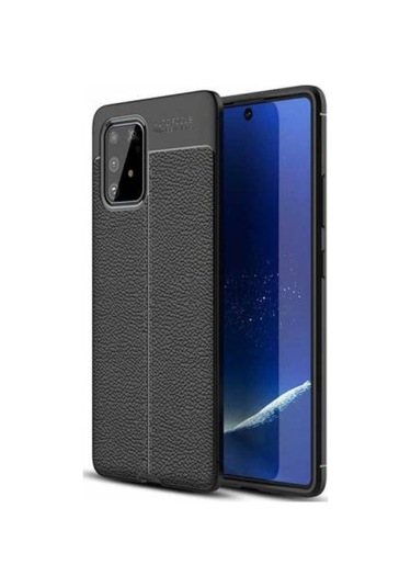 Galaxy A91 (S10 Lite) Kılıf Zore Niss Deri Desenli Silikon Kılıf