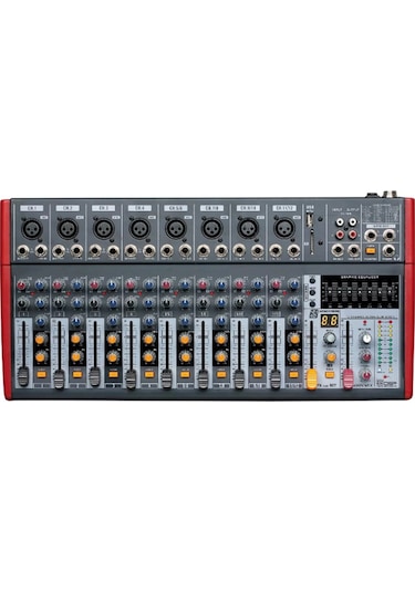 Odo Mz-1202fx 12 Kanallı 99 Dsp Efektli Deck Mikser