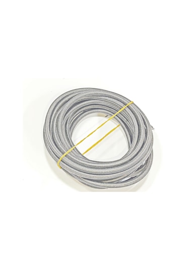 Siyah Renk 6mm Cam Elyaf Örgü Yanmaz Kablo 5metre, -60/+180 C 1 Adet