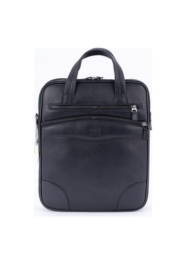 122 Model Hakiki Deri Dikey Evrak Çantası, Laptop-tablet Çantası Siyah.-125839 Siyah