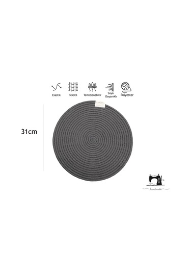 Klappe Design Hasır Supla - Amerikan Servis Antrasit