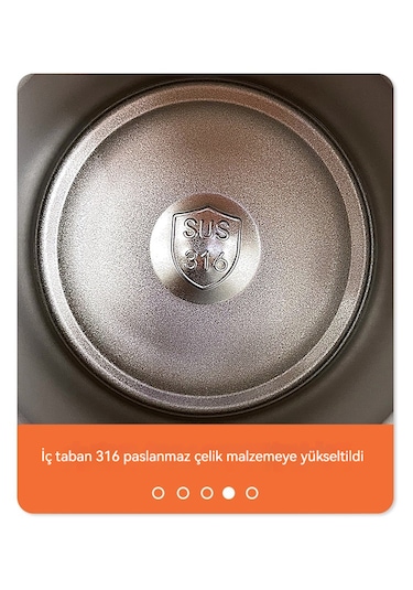 Büyük Kapasiteli 316 Paslanmaz Çelik Termos Bardak Beyaz