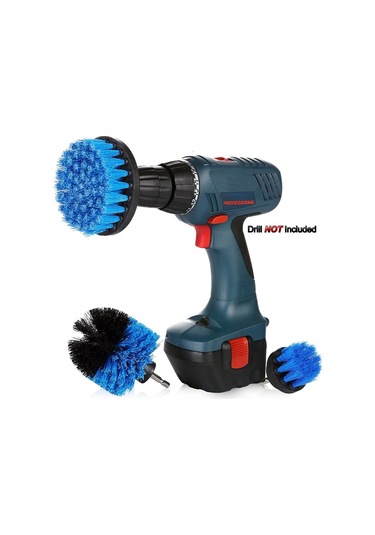 3 Adet Matkap Temizleme Fırçası, Yumuşak Kıllar, Sarı