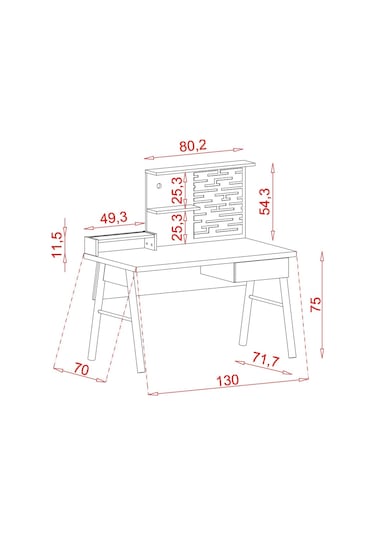 Meltem Kids Active Genç Odası Çalışma Masası Hitit