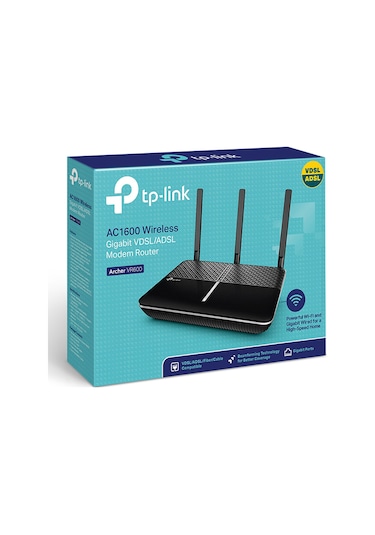 Tp-lınk Archer Vr600, Ac1600, 4 Port Gigabit, Dual Band Wifi, 1600mbps, 3xanten, 3g-4g Usb Desteği, Vdsl2, Adsl2+ Modem