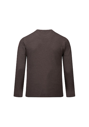 Hatemoğlu Vizon Regular Fit Yarım Balıkçı Yaka Pamuklu Kazak 2977605 Vizon