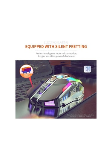 Jms A5 Kablosuz RGB 7 Tuşlu 1600 Dpı Oyun Mouse