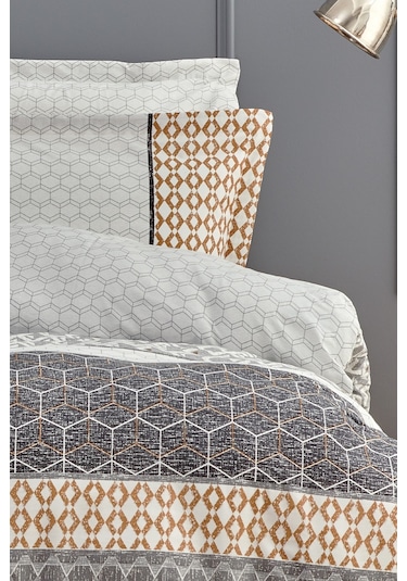 Yataş Bedding Taren Ranforce Tek Kişilik Nevresim Seti - Gri