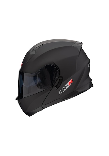 Ncr Icon Siyah Vizörlü Çene Açılır Kask Mat Siyah