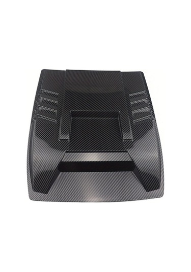 Xuweiwei Black 1 Parça Araç Motor Kapağı Hava Girişi Örtüsü Modifiye Ve Dekorasyon Aksesuarı