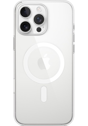 Schitec İphone Uyumlu 16 Pro Max Magsafe Özellikli Şeffaf Kılıf
