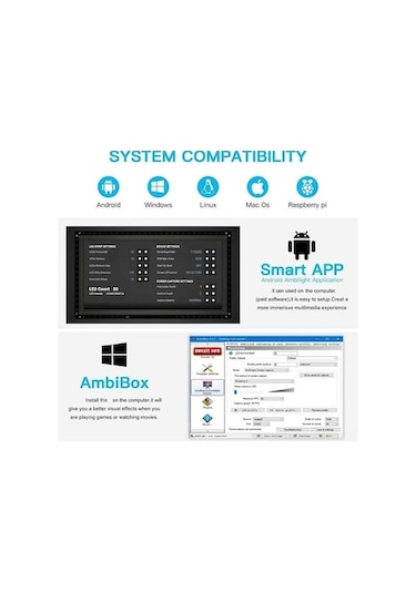 Trendooze Profesyonel Rgb Led Bariyer - 3m Otomatik Renkli Ekran Aydınlatma