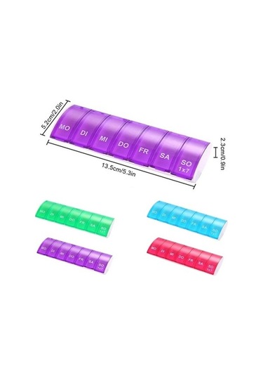 Tongxida Bosphorusboutique Yedi Taşınabilir Kırmızı Hap Kx Kutusu Diğer