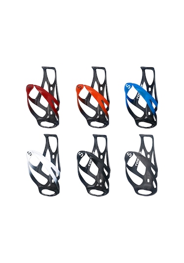 Sones Toseek Açık Hava Bisikleti Karbon Fiber Açık Su Şişesi Tutucusu, Renk: Kırmızı Parlak