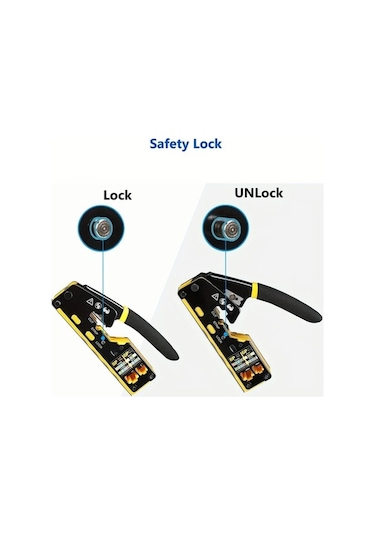 Besthome1 Dream011 Rj45 Krimp Aleti Seti Cat5e-cat6 Cat6a 8p8c Ethernet Crimper Tel Soyucu Kesici