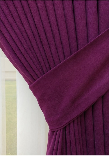 Evdepo Home Vişne Fon Perde Tek Kanat