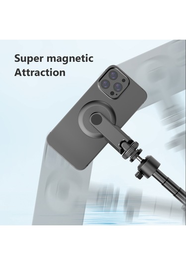 Singree Taşınabilir Güçlü Mıknatıslı Telefon Tutucu - Tripod Ve Soğuk Ayakkabı Adaptörlü, İphone 15/14/13/12 Ve Android Uyumlu