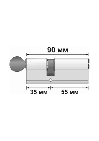 Msm Locks 90 Mm 35x55 Döner Başlı Kilit Mil Bacığı 95700163