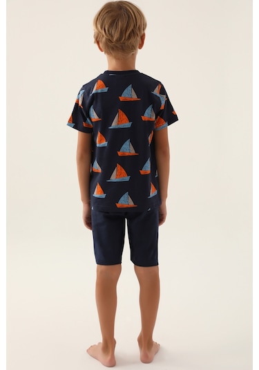 Rolypoly Boat Lacivert Erkek Çocuk Bermuda Takım 5274-43017 Lacivert