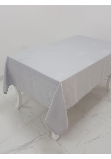 Finezza Raya Lüx Jakar Bambu Kumaş Gri Masa Örtüsü Dikdörtgen 16 (538092205)