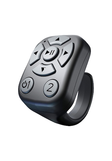 Mufunye J6 Akıllı Bluetooth Yüzük Kumandası: Fotoğraf Çekimi, E-kitap Sayfa Değiştirme, Video Kontrolü - Beyaz