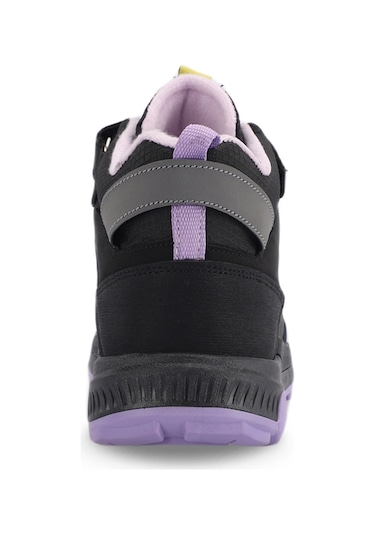 Slazenger KENZIE Çocuk Cırt Cırtlı Siyah / Mor Bot