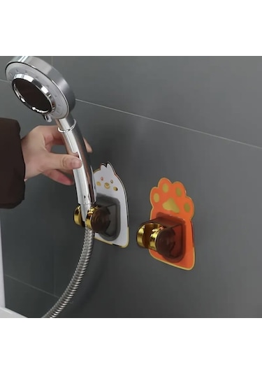 Brokoli Home Banyo Duş Başlığı Tutucu Yapışkanlı Hayvan Figürlü Hareketli Duş Başlığı Tutucu Diğer