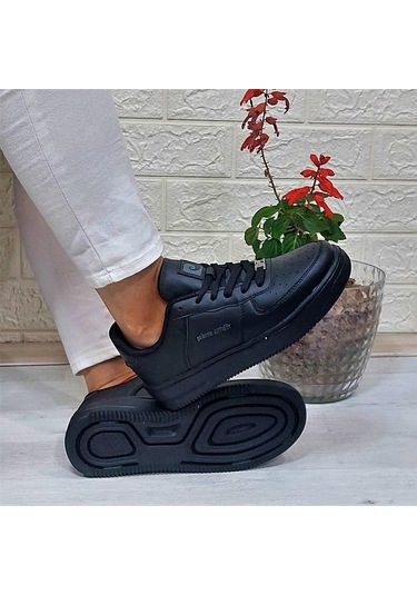 Pierre Cardin 31370-31371 Siyah Fuspetli Hafif Spor Ayakkabı 001