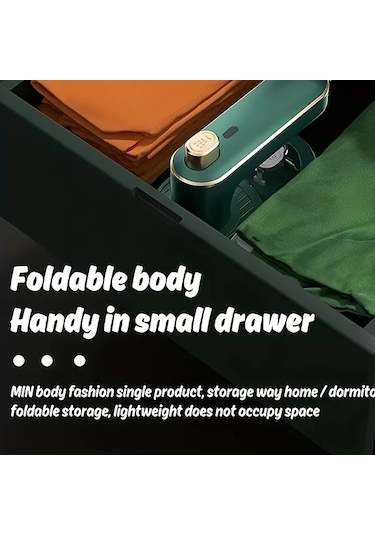 Honeybeeshop Mini Taşınabilir Seyahat Buharlı Ütü 2si 1 Arada Yeşil 230v Avrupa Fişi Ev Üniversite İçin