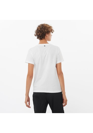 Salomon Logo Ss Tee W Whıte// T-shırt Lc2217600 001