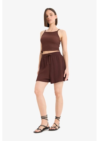 DeFacto Coool Loose Fit Bürümcük Şort A6223AX25SMBN533 Kahve