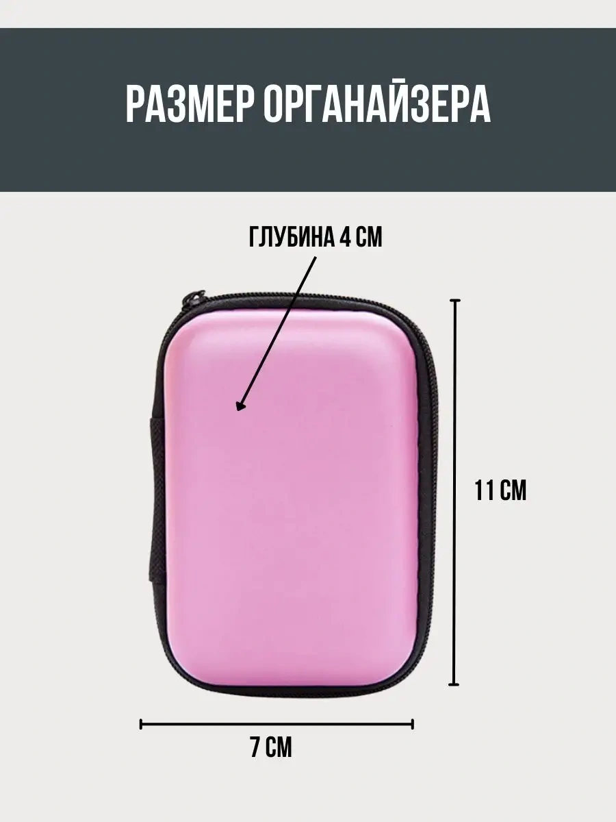 Jintao Kompakt Kablo Ve Şarj Cihazları Saklama Düzenleyici 169754454 Pembe