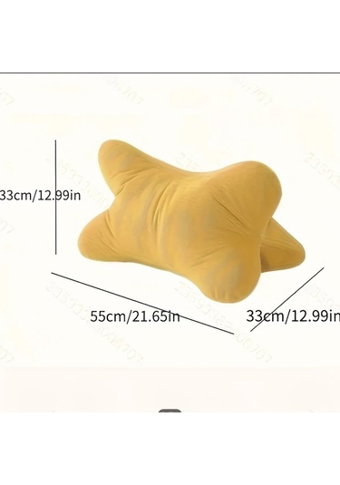 Elmpaly Turuncu Yastık: Yatak, Kanepe Ve Sandalye İçin Ergonomik Bel Boyun Desteği, Nefes Alabilir Malzeme Turuncu