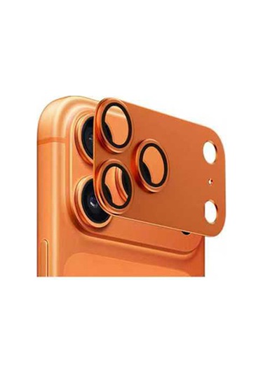 İphone 17 Pro Kamera Lens Koruyucu Cl-20 Turuncu