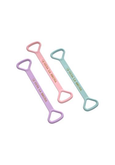 Monyee Evde Yoga Ve Egzersiz İçin Mavi 8-şekilli Geri Çekim Bandı - Omuz Açma, Sırt Güzelleştirme Ve Fitness Gereci Açık Mavi