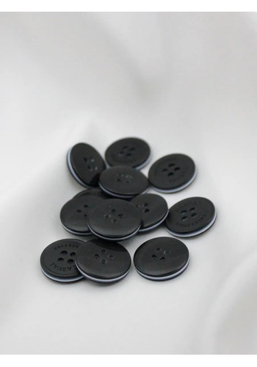 The New Button Siyah Dekoratif Düğmeler 20 Mm 12 Adet. 275179816