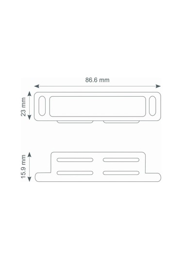 Canex Mıknatıslı Çıt Çıt Metal Paslanmaz 8.5 Cm 10 Adet Gri