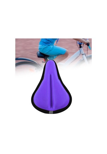 Homyl Çocuk Bisikleti Koltuk Minderi Kılıfı Hafızalı Mor