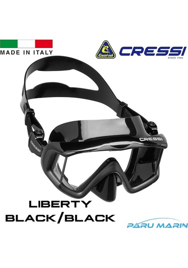Parumarin Cressi Liberty Black/Black Dalış Ve Yüzme Maskesi