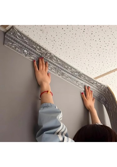 Elmpaly Beyaz 3d Köşe Şeridi 2.3m Duvar Kağıdı: Kolay Uygulama Tv Ve Kapı Dekoru