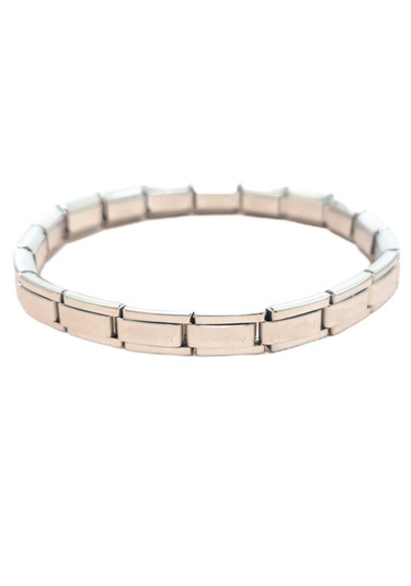 Çelik Bileklik İnce İtalyan Charm Model Unisex Erkek Kadın 3 Mm 18 Cm Gümüş Silver Gümüş